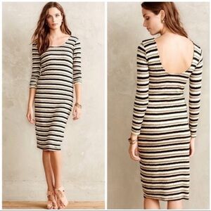 Anthropologie Prita Striped Bodycon dress